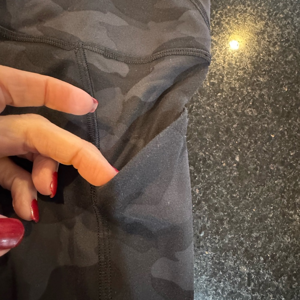 Lululemon Athletica Black Camouflage Leggings - Picture 5 of 9